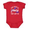 Buffalo - They Hate Us 'Cause They Ain't Us Kid's Bodysuit for Football Fans (Red, 12M) view 1