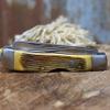 WHISKEY BENT HAT CO. Trapper & Locking Bullcutter Folding Pocket Knife 4.125" Closed Length 440C Stainless Steel Blades (Sawmill) view 2