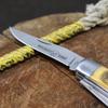 WHISKEY BENT HAT CO. Trapper & Locking Bullcutter Folding Pocket Knife 4.125" Closed Length 440C Stainless Steel Blades (Sawmill) view 3