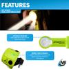 Nightstick XPP-5564GX Intrant Duo Intrinsically Safe Turbo Dual-Light Angle Light - 4 AA - Green - ATEX view 4