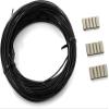 Cressi Multifilament  1.8 mm w/Crimps, Black, 50 ft view 1