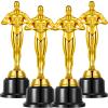 10'' Gold Award Trophy,4 Pack Gold Award Statues,Trophy for Award Ceremony,Celebration,Party Decorations,Party Props and Appreciation Gift view 1