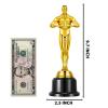 10'' Gold Award Trophy,4 Pack Gold Award Statues,Trophy for Award Ceremony,Celebration,Party Decorations,Party Props and Appreciation Gift view 3