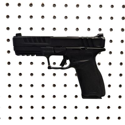 Hammy3DPrints Mount for Springfield Echelon - Pegboard/Skadis/etc. | Pistol Holder Storage Rack (Facing Right, Secure Wall Pegboard)