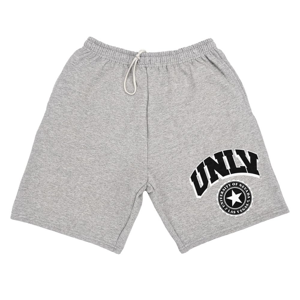 Campus Lab University of Nevada, Las Vegas School Seal Mens Sweat Shorts, Athletic Heather, 2X-Large