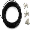 Cressi Multifilament  2.0 mm w/Crimps, Black, 50 ft view 1