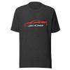 2024 2025 Sports Car C8 Z06 Torch Red Silhouette 8th Generation Vette Drivers Custom t-Shirt view 1