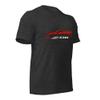 2024 2025 Sports Car C8 Z06 Torch Red Silhouette 8th Generation Vette Drivers Custom t-Shirt view 3