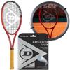 Dunlop CX 200 Tour 18x20 Tennis Racquet (3rd Gen) (4 1/4" Grip) Strung w Dunlop Explosive Tour 17g Silver Tennis String at Mid Range Tension view 1
