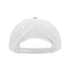 5 Panel High Profile Relaxed Cotton Blend Rope Hat, White view 3