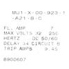 Carling Boat Circuit Breaker MU1-X-00-923-1-A21-B-C | Push-Button 7 Amp view 4
