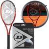 Dunlop CX 400 Tennis Racquet (3rd Gen) (4 1/4" Grip) Strung w Dunlop Explosive Tour 17g Silver Tennis String at Mid Range Tension view 1