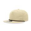5 Panel High Profile Relaxed Cotton Blend Rope Hat, Birch/Black view 1