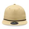 5 Panel High Profile Relaxed Cotton Blend Rope Hat, Birch/Black view 2