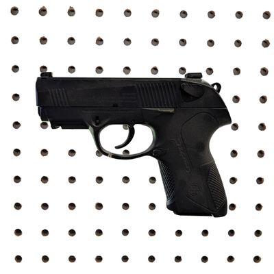 Hammy3DPrints Mount for Beretta PX4 / Storm - Pegboard/Skadis/etc. | Pistol Holder Storage Rack (Facing Left, Vault Tek)