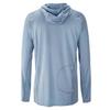 Bare Eclips Men's Hoodie Rashguard | 50+ UV Rating | Hood for Added Sun Protection | Quick Dry | Long Sleeve (Large) Gray view 2