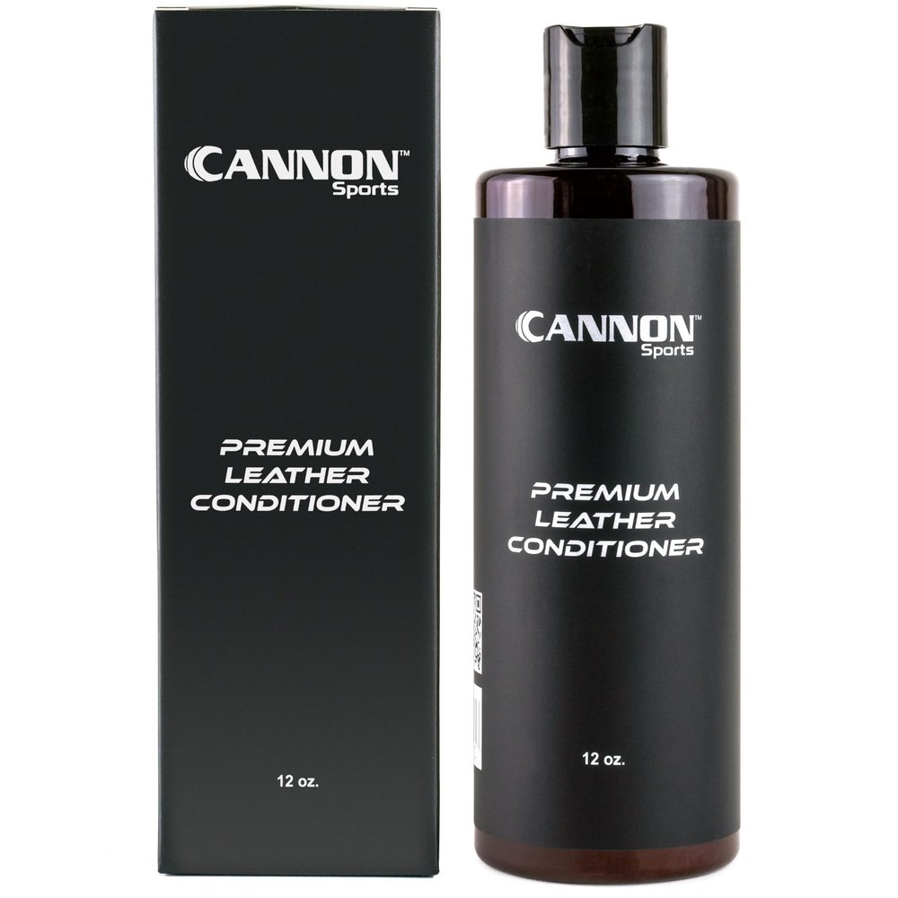 Cannon Sports Leather Conditioner | Baseball Glove Conditioner | Football Leather Care | Softens, Protects & Restores All Leather Sports Gear | Prevents Cracking & Drying (1 Bottle, 12 Ounce)