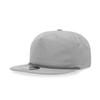 5 Panel High Profile Relaxed Cotton Blend Rope Hat, Grey/Charcoal view 1