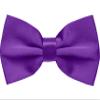 Dibi Mens Solid Color Formal Pre Tied Bow Ties - Mens Bowties - Adjustable Bow Tie (Purple) view 1