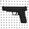 Hammy3DPrints Mount for Springfield XD/XDM/Elite 45 - Pegboard/Skadis/etc. | Pistol Holder Storage Rack (Facing Right, Squarelok) view 1