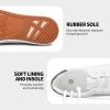 Rominz Mens White Canvas Shoes Fashion Low Top Canvas Sneakers Casual Tennis Shoes Lace-Up Walking Shoes for Men(White,US12) view 4