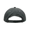 5 Panel High Profile Relaxed Cotton Blend Rope Hat, Charcoal view 3