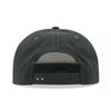 5 Panel High Profile Relaxed Cotton Blend Rope Hat, Charcoal view 4