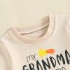 Fernvia Baby Boy Summer Outfits Toddler Funny Letter Short Sleeve T-Shirt Tops Elastic Shorts 2 Piece Clothes Set view 3