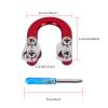 SPG 2 Sets Archery D Loop, Archery Metal D Loop for Compound Bow Release Nocking Loop with Screwdrivers Mounted on Bowstring Screw Reinforcement Compound Bow Accessories Hunting view 2