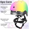 Wemfg Color Gradient Adjustable Kids Bike Helmet Toddler Helmets for 5+ Girls Boys Child Helmet for Multi-Sports Skateboarding Cycling Scooter Roller Skating Balance Bike view 4
