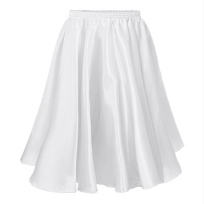 Winnrchan Girls Full Circle Dance Long Skirt Latin Rumba Samba Belly Dance Flamenco Skirt Maxi Skirts White A 3-4 Years