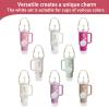 Stanley Cup Accessories Set Including 1 Pcs Water Bottle Handle Strap, 1 Pcs Siliocne Stanley Cup Boot, 1 Pcs Siliocne Straw Cover, 2 Pcs Stanley Charms for Stanley Cup 40oz & 30oz Tumbler (White) view 3