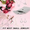 BOSMIOW 10 Packs Velvet Jewelry Pouch with Snap Button,8.5 * 10cm Small Bracelet Packaging Bags,Envelope Style Storage Bags,Gift Bags for Rings Necklace Earrings Watch,Grey view 4