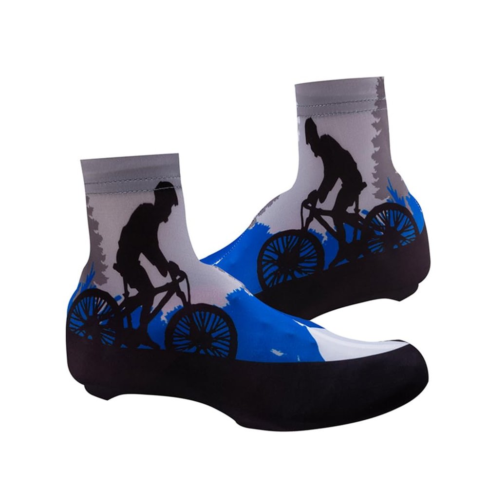WeimoMonkey Cycling Shoe Covers Windproof Road Bike Overshoes Outdoor Sports Warmer Bicycle Yellow L