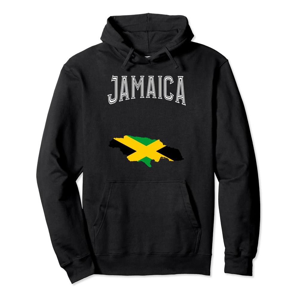Retro Jamaica Flag Vintage Throwback Sport Pullover Hoodie