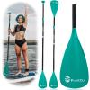 FunVZU SUP Paddle, Stand Up Paddle Board Paddle Lightweight Adjustable 4-Piece Aluminium Kayak Paddles, Unique Lock Design Floating Alloy Shaft Paddle for Paddle Board view 1
