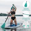 FunVZU SUP Paddle, Stand Up Paddle Board Paddle Lightweight Adjustable 4-Piece Aluminium Kayak Paddles, Unique Lock Design Floating Alloy Shaft Paddle for Paddle Board view 2