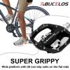 BUCKLOS SPD Pedals PD-M680 MTB Mountain Bike Clip in Dual Sided Pedals and Comfortable Extra Wide Bike Seat Cushion for Women Men view 3