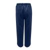 NineFit Basics Women's Cotton Linen Pants Summer Elastic Waist Drawstring Palazzo Pants Wide Leg Casual Loose Trousers with Pockets Navy, Medium view 3