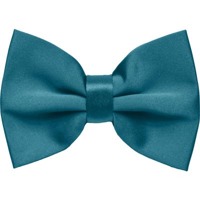 Dibi Mens Solid Color Formal Pre Tied Bow Ties - Mens Bowties - Adjustable Bow Tie (Teal)