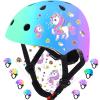 Wemfg Color Gradient Adjustable Kids Bike Helmet Toddler Helmets for 5+ Girls Boys Child Helmet for Multi-Sports Skateboarding Cycling Scooter Roller Skating Balance Bike view 1