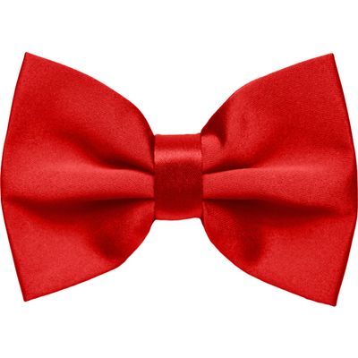 Dibi Mens Solid Color Formal Pre Tied Bow Ties - Mens Bowties - Adjustable Bow Tie (Red)