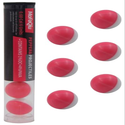 68 Cal (1% OC+4% PAVA) Pepper Balls,racture Groove Design,Laser Seamless Welding,nanometer Powder Ultrafine, Diffusion Radius Increased by 80%,Compatible All .68 Caliber transmitters.