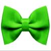 Dibi Mens Solid Color Formal Pre Tied Bow Ties - Mens Bowties - Adjustable Bow Tie (Neon Green) view 1