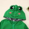 CM C&M WODRO Toddler Baby Boy Girl Frog Rain Jacket Cute Cartoon Green Raincoat Hoodie Kids Coat Fall Winter School Outfit (Green, 2T) view 3