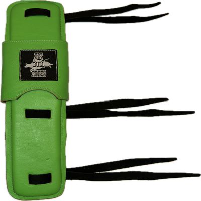 EPT Bull Ropes Bull Riding Rope Pad Adult Lime Green Leather Pad 15" x 4"