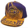 Leader of Generation Apparel Los Angeles New Top Level Legend 24 Champions Purple Gold Era Snapback Hat Cap view 2