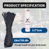SPG 59ft D Loop Material - Tear and Durable - Archery D Loop String for Compound Bow Withstand 200lbs Bow Release D Loop String with Bow String Wax Bowstring Maintenance Tools view 2