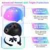 Comforhous Color Gradient Kids Bike Helmet and Pads Adjustable Helmet for Kids Protective Gear Set with Elbow Knee Pads Wrist Guards for Cycling Bicycle view 2