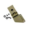 2 Sets Deep Carry Pocket Clip Fits for Knife Sheath, 360 Degree Rotating Nylon Kydex Clip with 4 Sets Screws (Color : Green)